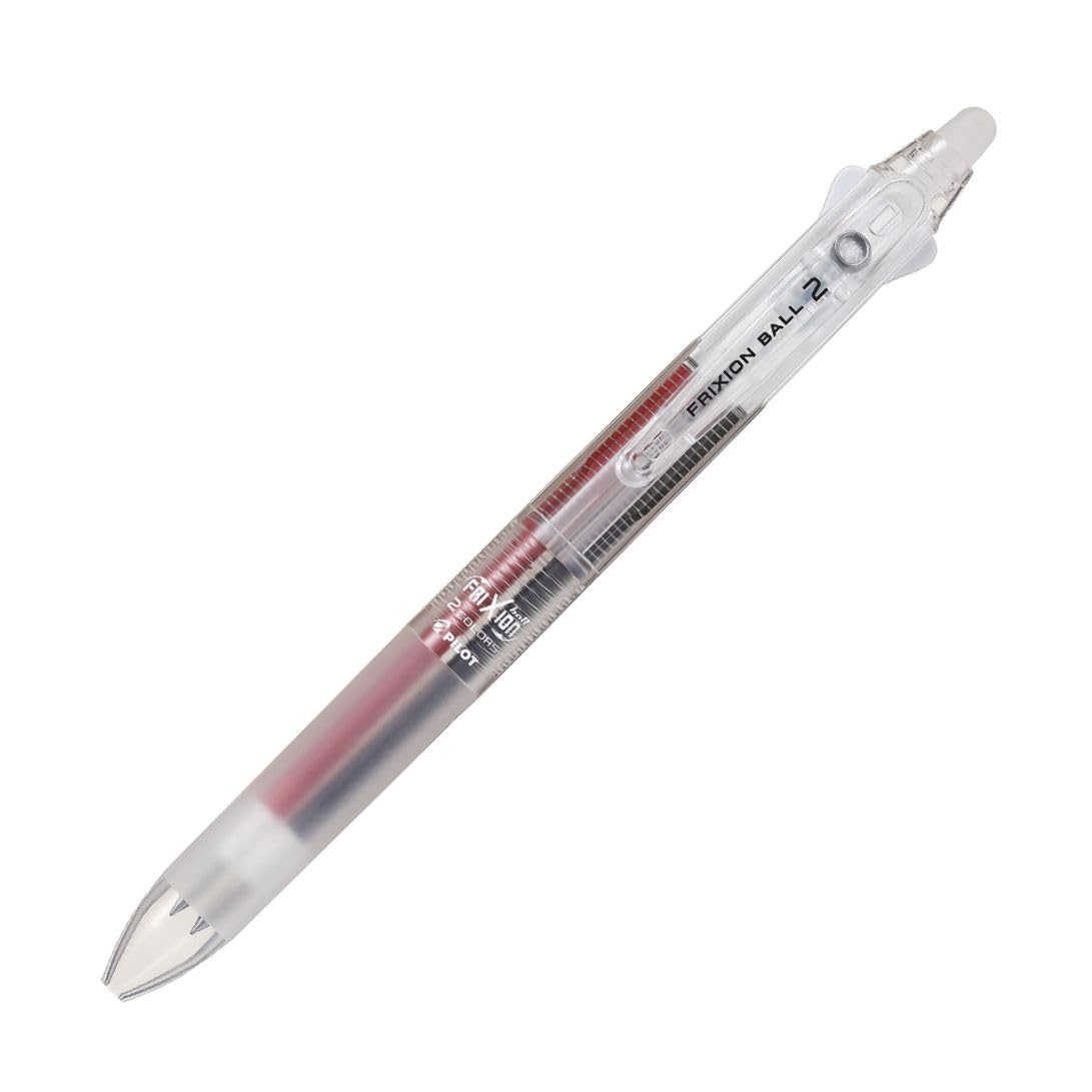 Pilot FriXion Ball 2 Erasable Ballpoint 0.38mm Two-Color Pen, Non-Color (LKFB40UFNC)