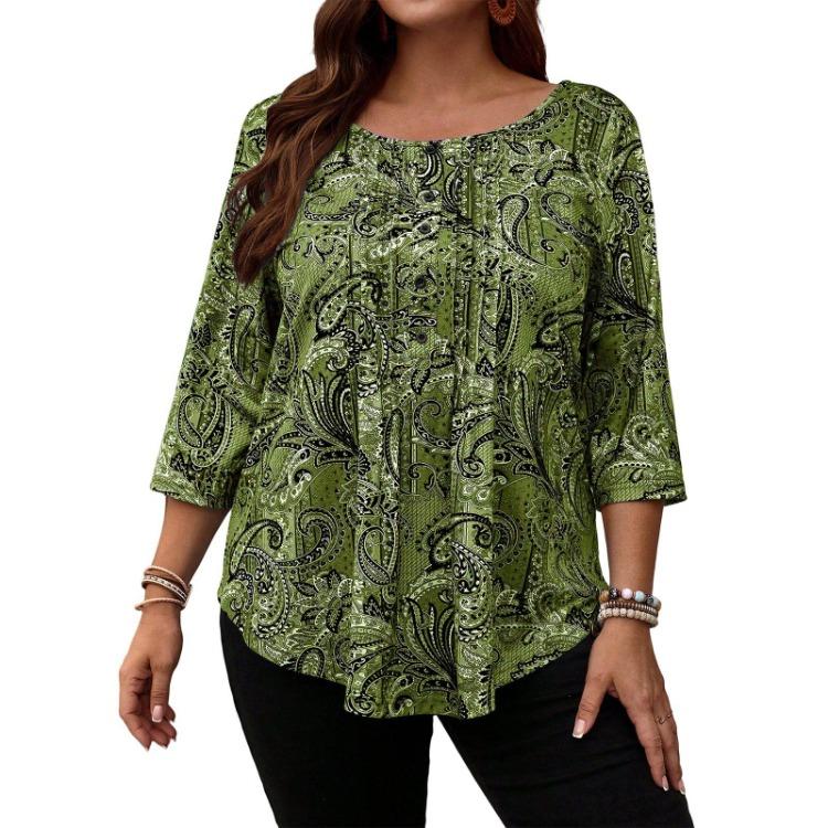 Fashionable Oversized Casual Top for Women XL зелёный