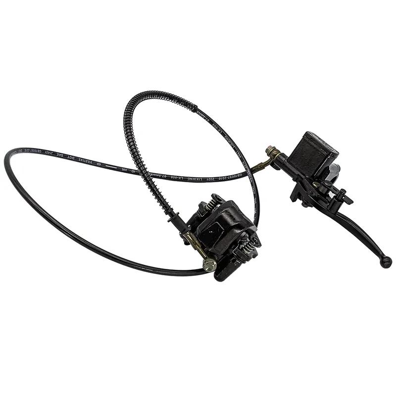 Linker hinterer Lenker 150cm Hebel Hydraulische Scheibenbremse 158mm Passend für ATV Elektro-Quad Go-Kart Buggy Roller Teile