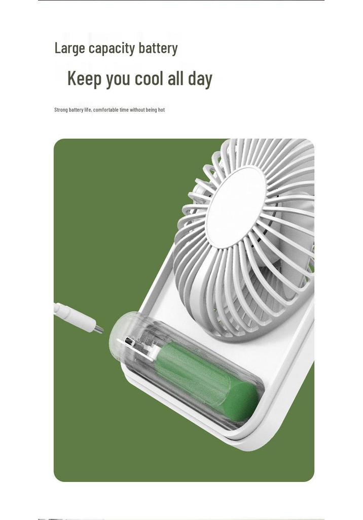 Ultra-Thin Silent Mini USB Fan: Handheld, Portable, Wall Mountable with Digital Display