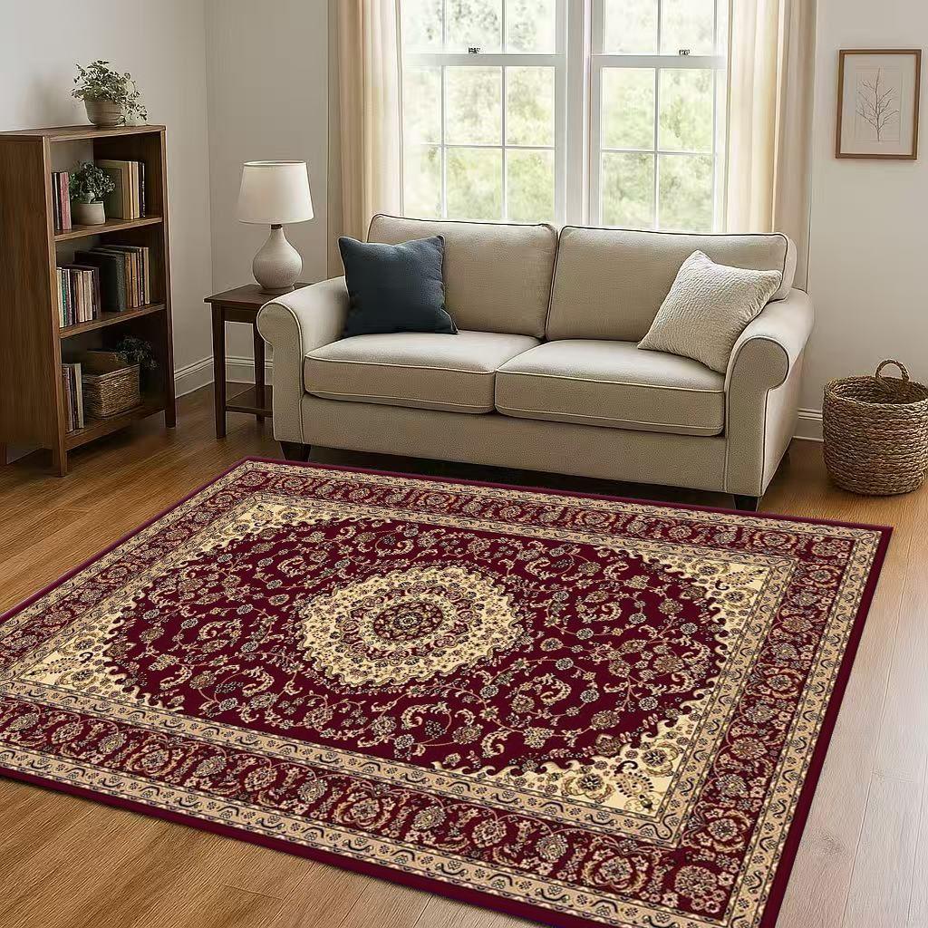 Luxurious Turkey Persian Bohemian Living Room Non-Slip Area Rug Soft Carpet for Bedroom and Sofa ,Easy Clean Home Decor Doormat