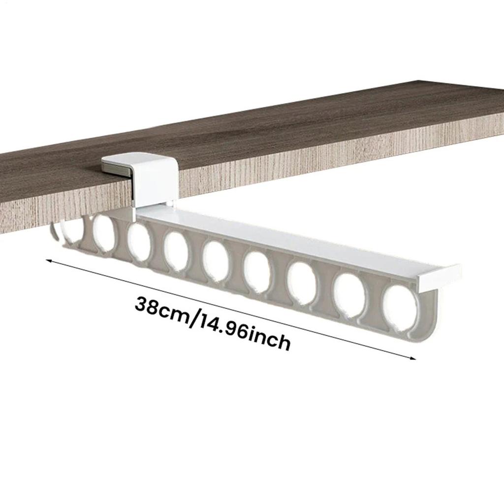 Retractable Wardrobe Rail Clothes Hanger Towel Coat Rack Closet Cabinet Storage Organizer Pull Out Hanging Closet Organizer Rack