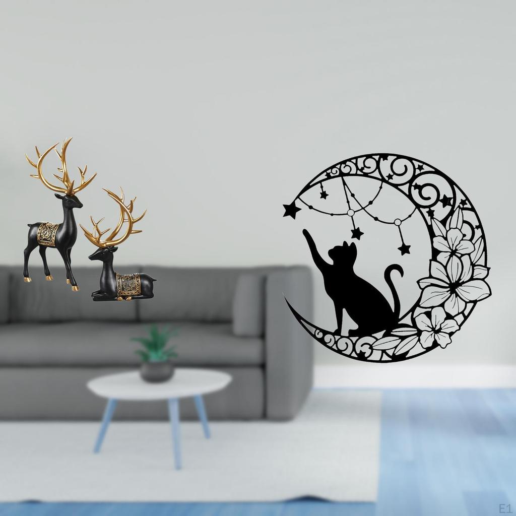 Reindeer Elk Resin Statue And Wall Art Sculpture Collection for Tabletop Cabinet Housewarming