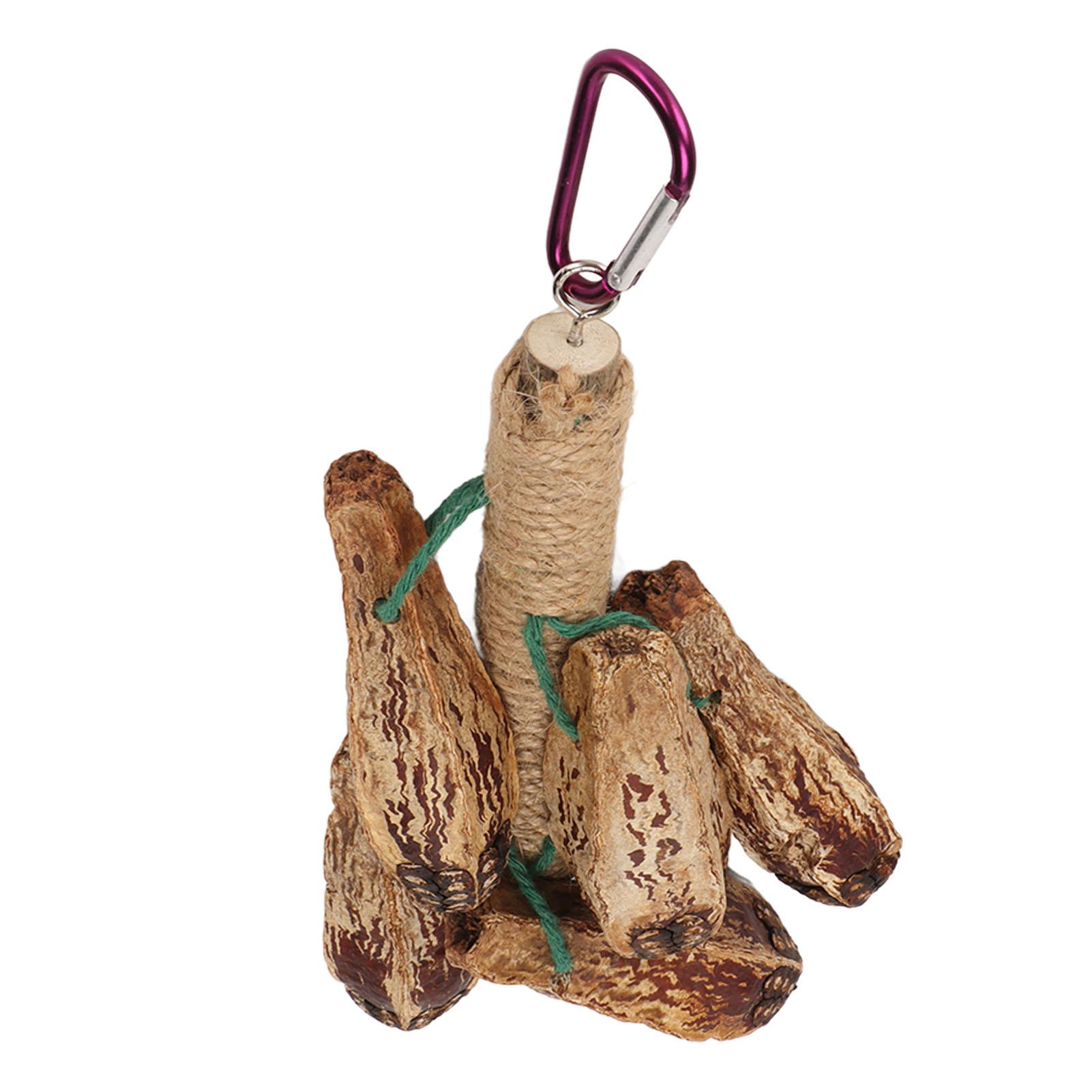 Parrot Chewing String Toys Relieve Boredom Puzzle Carambola Shape Hanging Bird Bite Chew Toys for Finch Budgie Parrots
