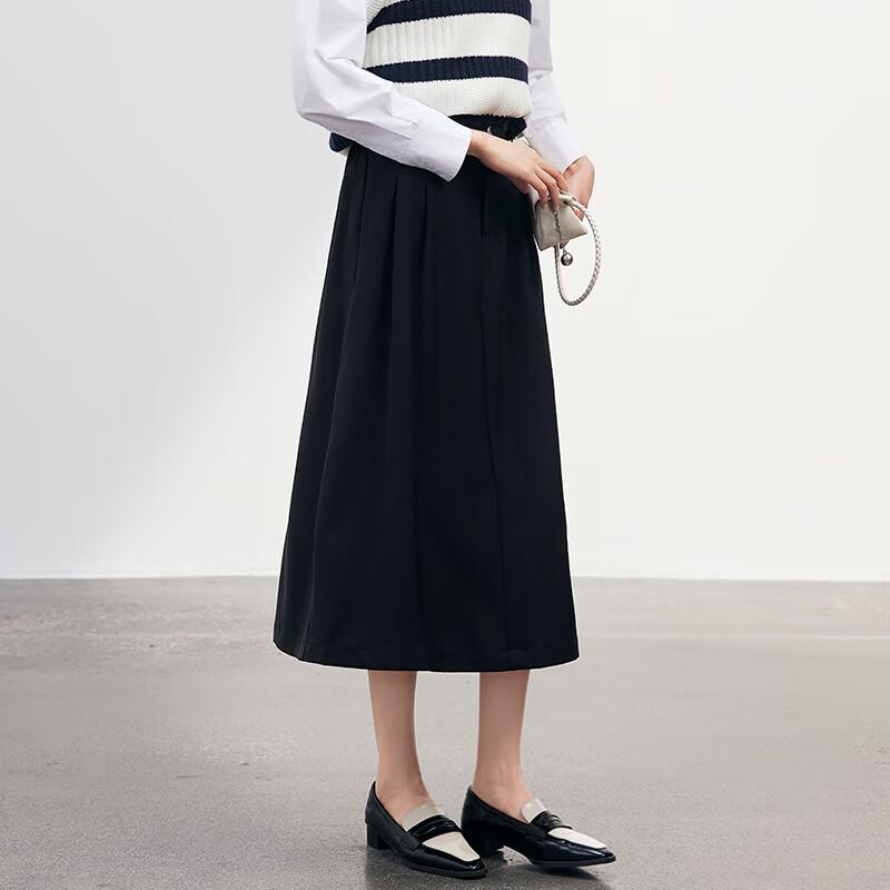 JOY SPEAKER Women's 2025 Autumn Slim-Fit High-Waist Mid-Length Skirt