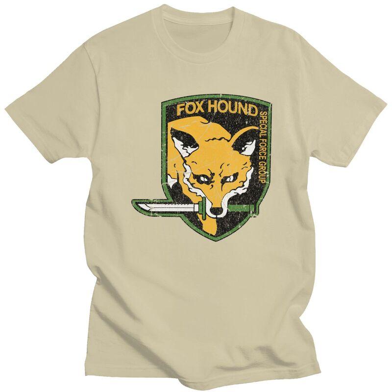 Custom Metal Gear Solid Fox Hound T Shirt Men Short Sleeves 100 Cotton Tshirt Video Game Tees Fashion Tshirts