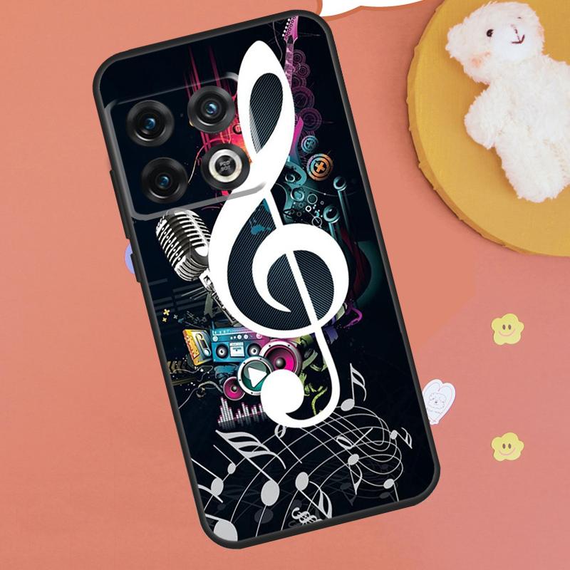 Musical Notes Violin Classical Music Case For OnePlus 13T 10T 8T 12R 13R 15 13 12 11 9 10 Pro Nord CE 5 2 3 4 Lite N20 N30 Funda