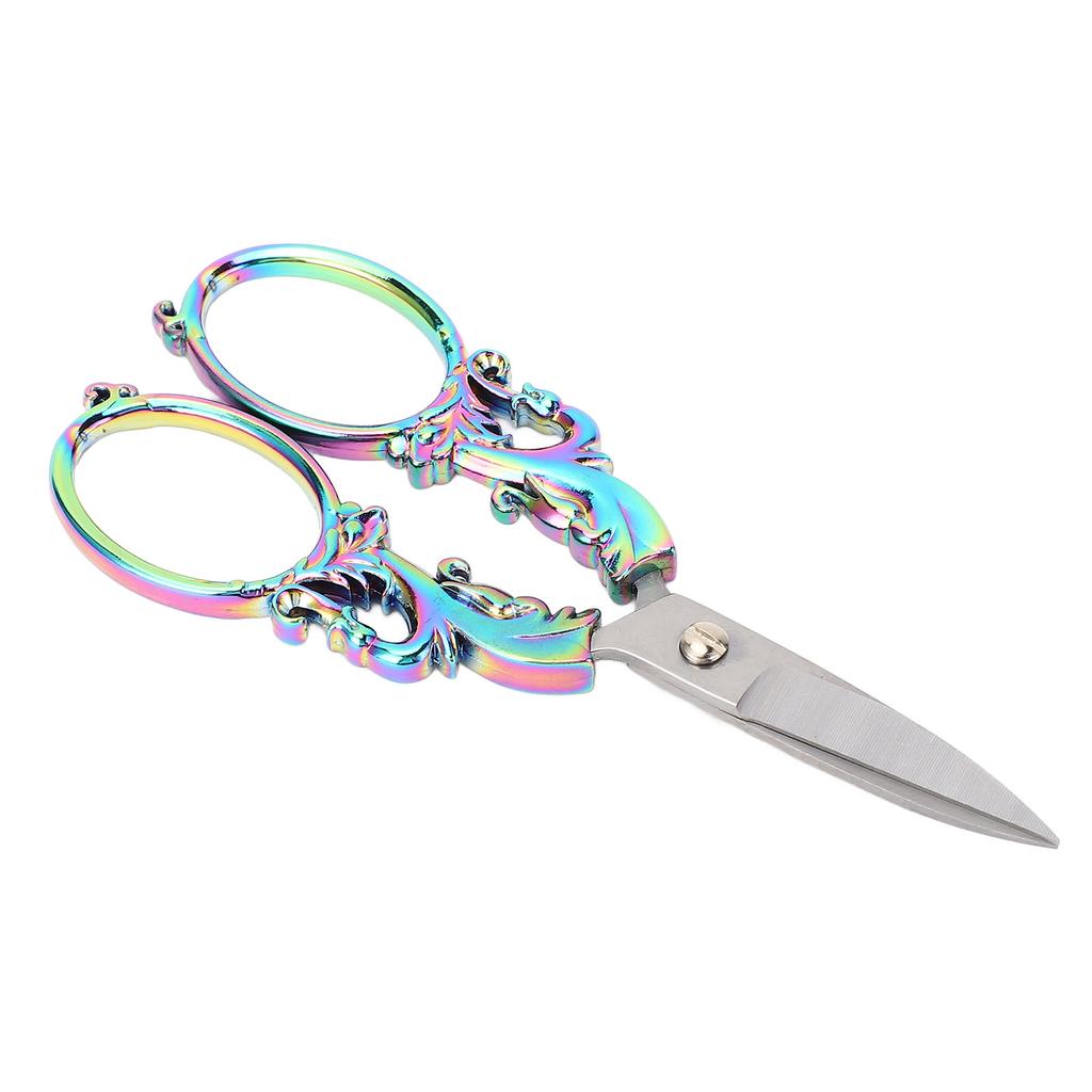 Sewing Embroidery Scissors Multifunctional Vintage European Stainless Steel Stitch Scissors