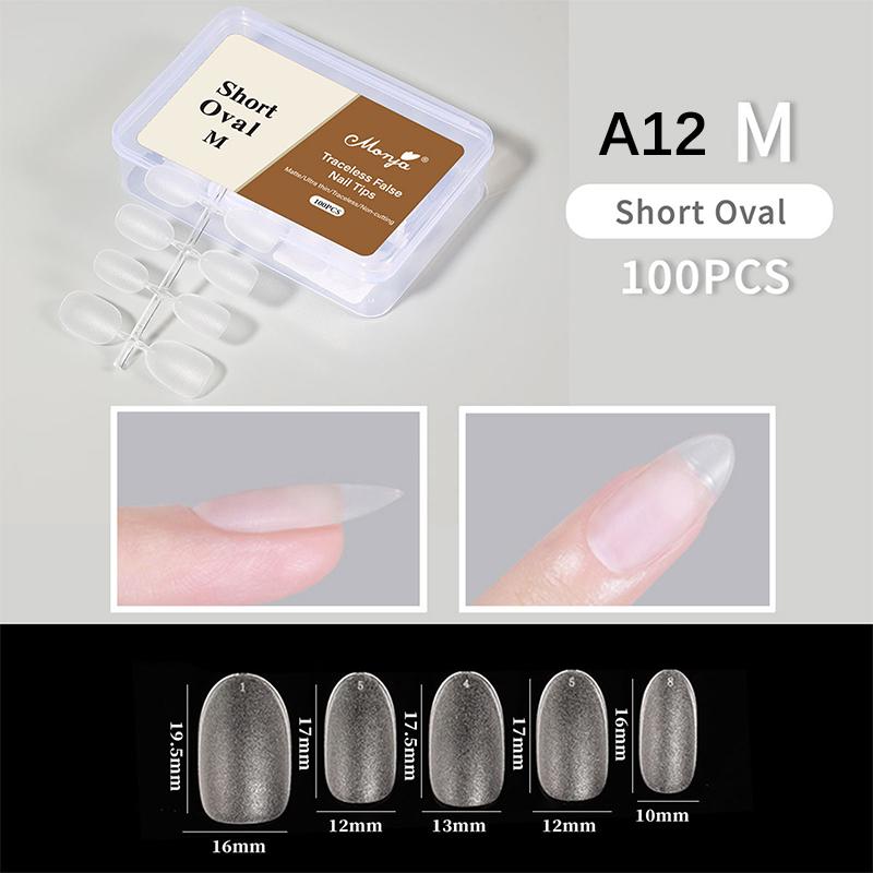 Zachte Gel Nageltips 100 STUKS voor Manicure Volledige Dekking Press-On Kunstnageltips Flexibele Benodigdheden voor Salon Experts