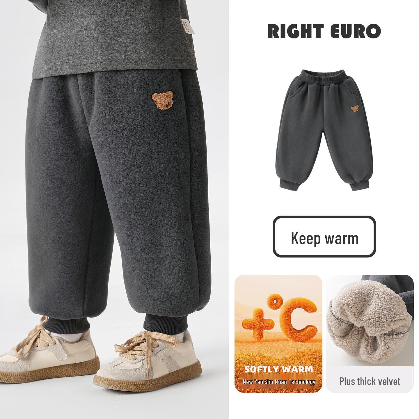 

Children s Plush Color Block Fleece Jacket - Anti-Static, Warm Winter 2025 Style 100cm