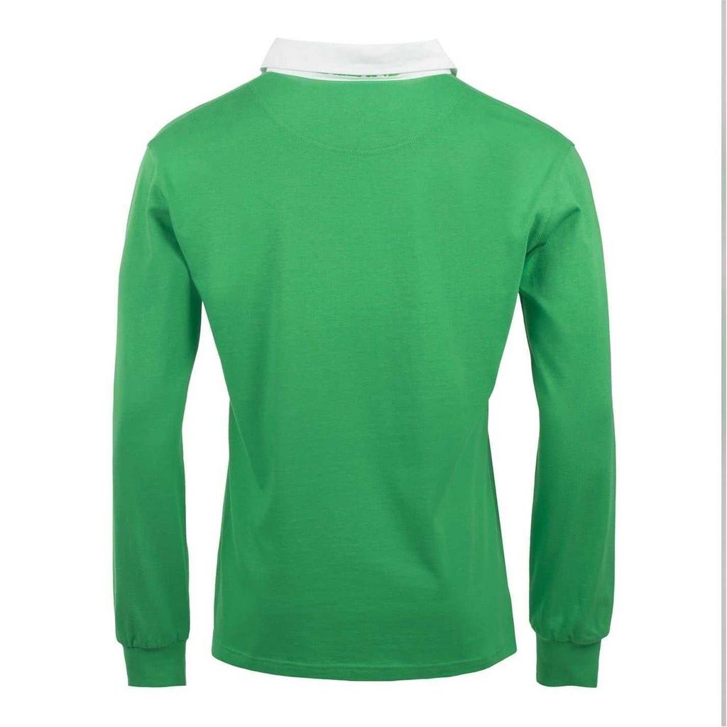 KooGa Unisex Adult Heavy Cotton Long-Sleeved Rugby Shirt