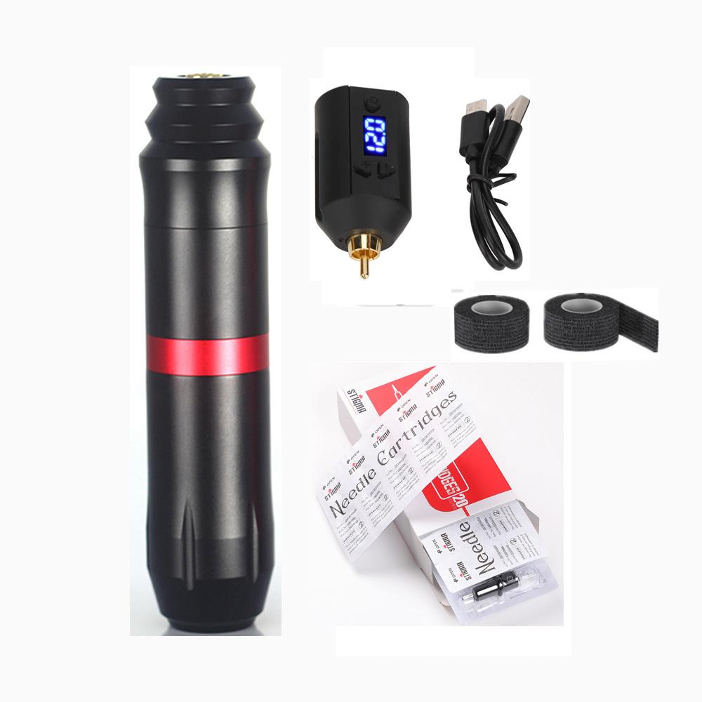 

V6 Беспроводная роторная тату-машинка для перманентного макияжа, набор RCA-ручек для татуировки, набор инструментов для подводки для бровей, губ