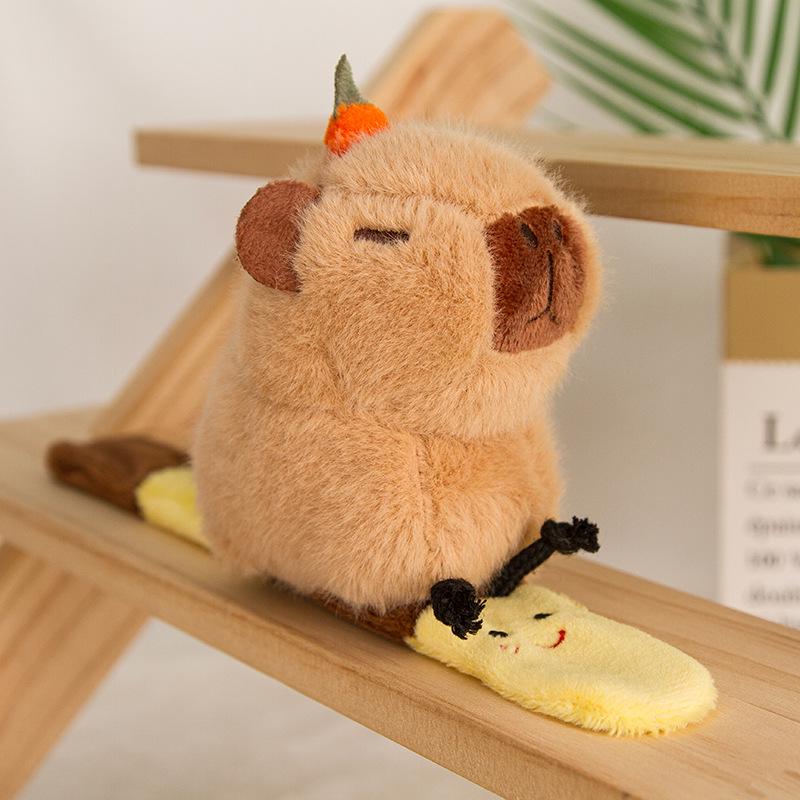 Capybara Plush Doll Keychain Keyring Zoo Gift