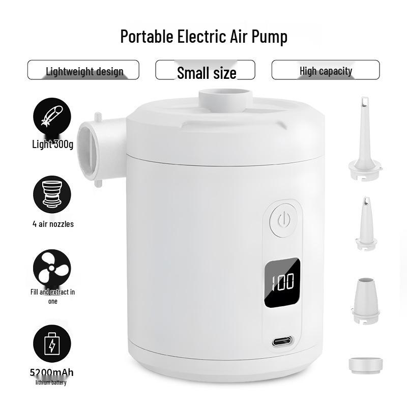 Tragbare elektrische Luftpumpe für Outdoor, Camping und aufblasbare Artikel