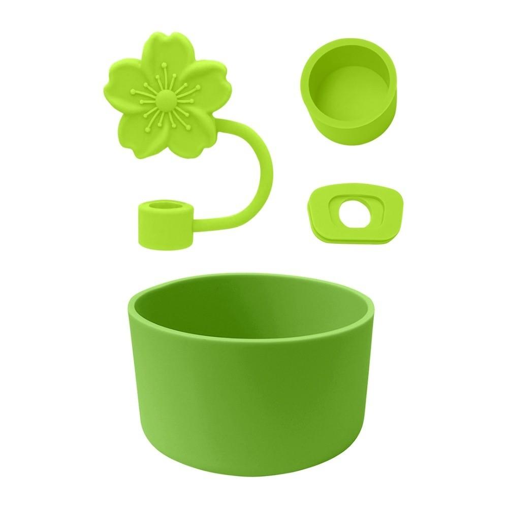 

12-24oz Water Bottle Pad Silicone Anti-overflow Cove Bottle Accessories Stanley Cup Stopper светло-зеленый