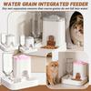 Integrierter automatischer Futter- und Wasserspender in Schalenform, automatische Wasserversorgung, keine Batterie erforderlich, leicht zu reinigen, 2-in-1 Haustierfutterspender