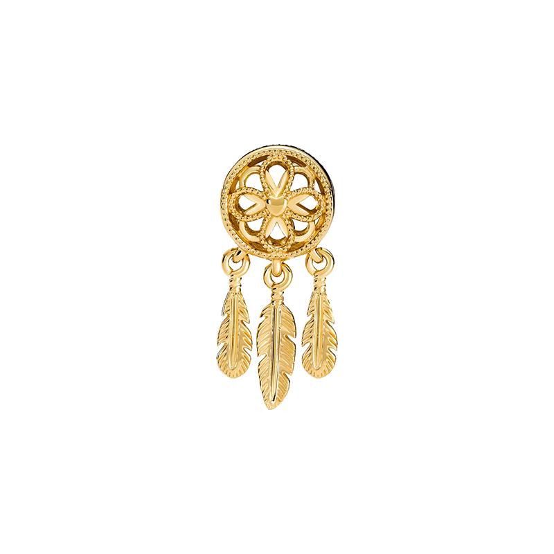 Pandora Shine Golden Sacred Dream Catcher Alloy Jewelry Accessories for Women 767200C00