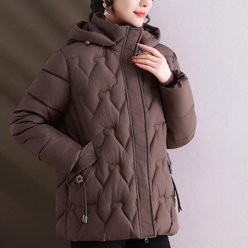 

YUZHAOLIN Women s Winter Hooded Padded Coat 2XL