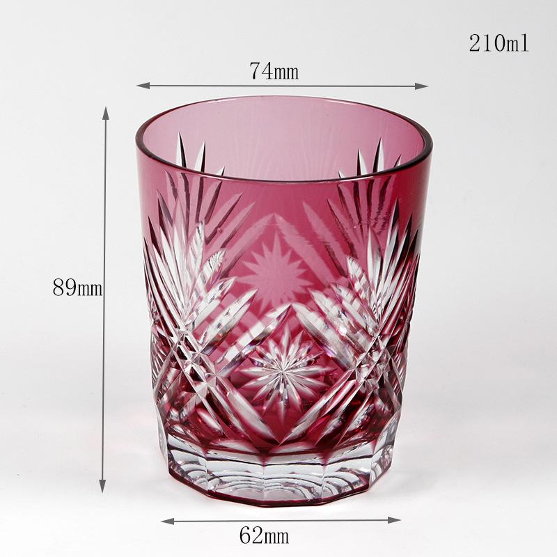 

Цзиньчжи японский корейский эдо ручной работы чашка для саке Байцзю ручной резьбы стекло пиала для холодного чая приготовление пищи