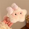 Cute Cartoon Plush Heart Hair Clip – Girly Side Bangs Bendy Accessory