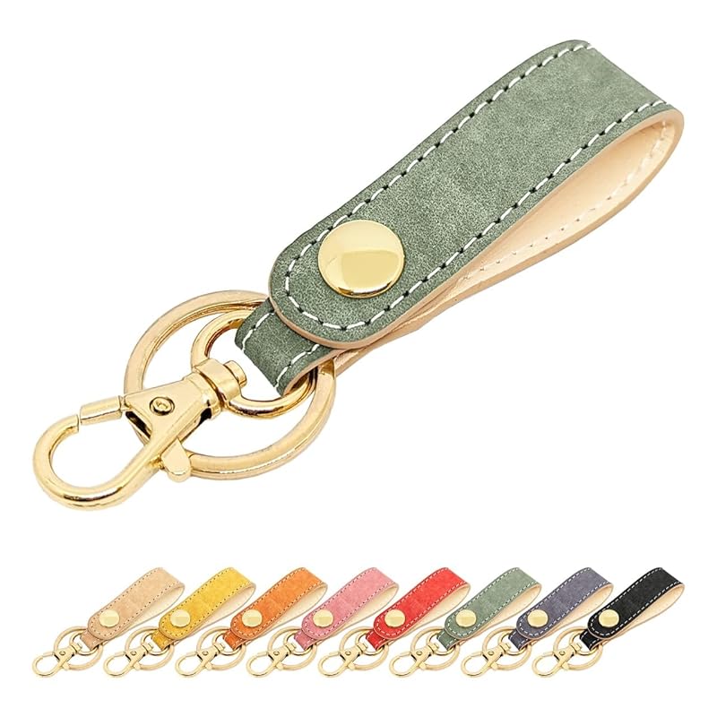 

[leo&aoi] key ring genuine leather Made in Italy maya leather snap button belt type key ring bag charm genuine leather key ring cowhide leather key