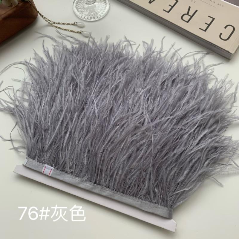 Ostrich Hair Cloth Edge 10-15Cm Clothing Accessories Diy Skirt Decoration Dress Neckline Cuffs Feathers