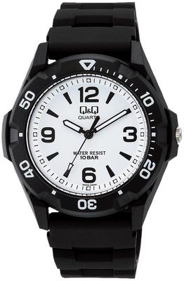 Citizen Sports 10 ATM Water Black Q&Q VR44-002 Men's Watch, Resistant,