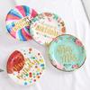 Children's birthday party disposable plate picnic plate Cake plate Large paper plate dessert table decoration set tableware