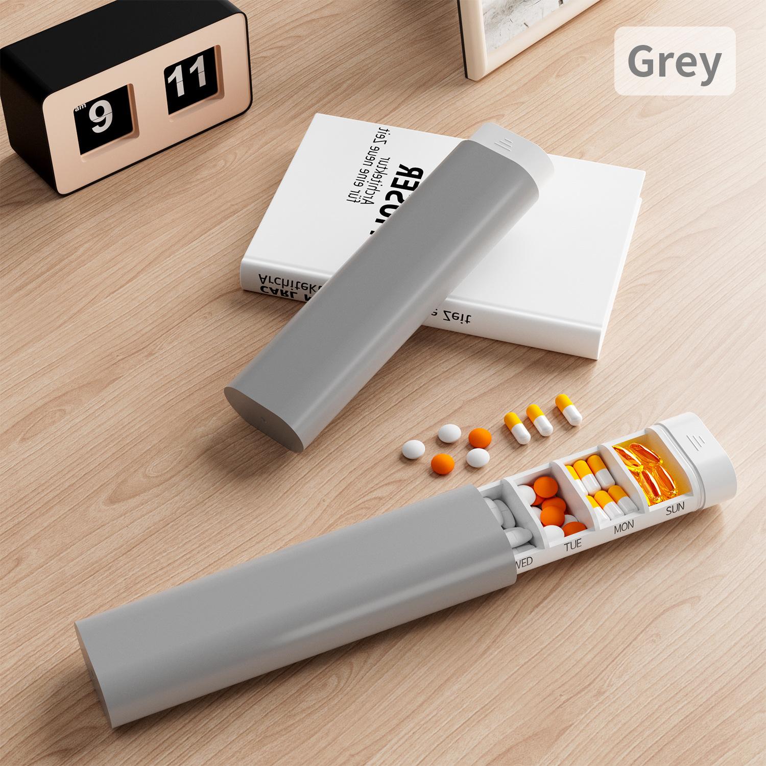 Storage Box Portable Medicine Storage Medicine Dispenser Box Minimalist 7-Day Medicine Dispenser For Daily Use Travel Home