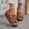 Women’s Platform Open-Toe Slide Sandals Minimalist Summer Shoes