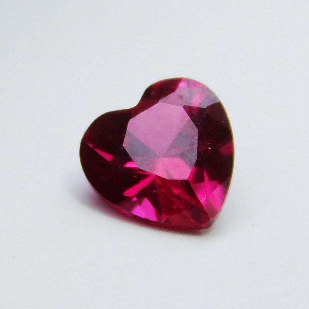 Natural Pink Ruby Loose Gemstone Most Demandable 1.00 Ct Heart Cut for Jewelry Making and Crafts