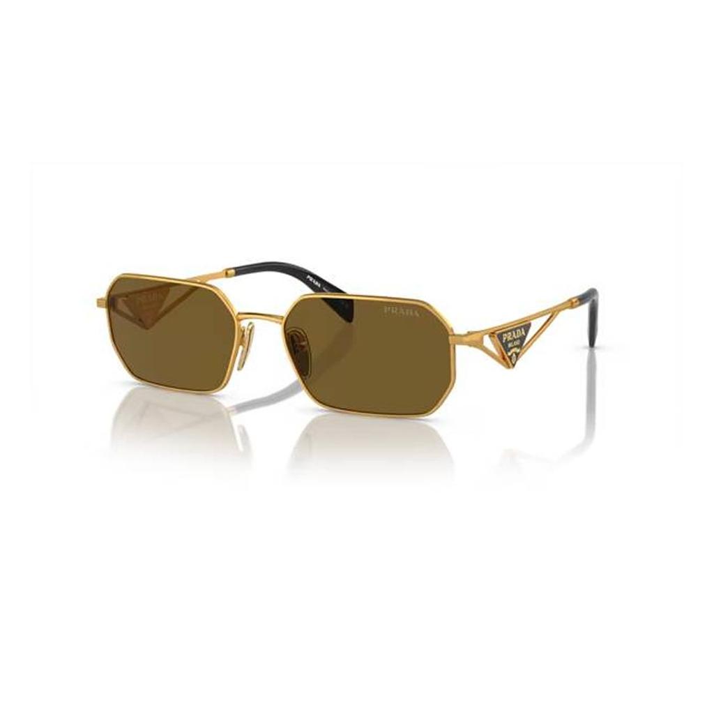 Prada Metal Irregular Frame Sunglasses Unisex sunglasses Gold PRA51S15N01T