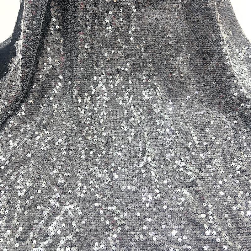 Tessuto di Pizzo Ricamato Full Paillettes Lucide Multicolore Materiale da Cucito Fai da Te per Abito da Sposa Tessuto Decorativo per Abbigliamento