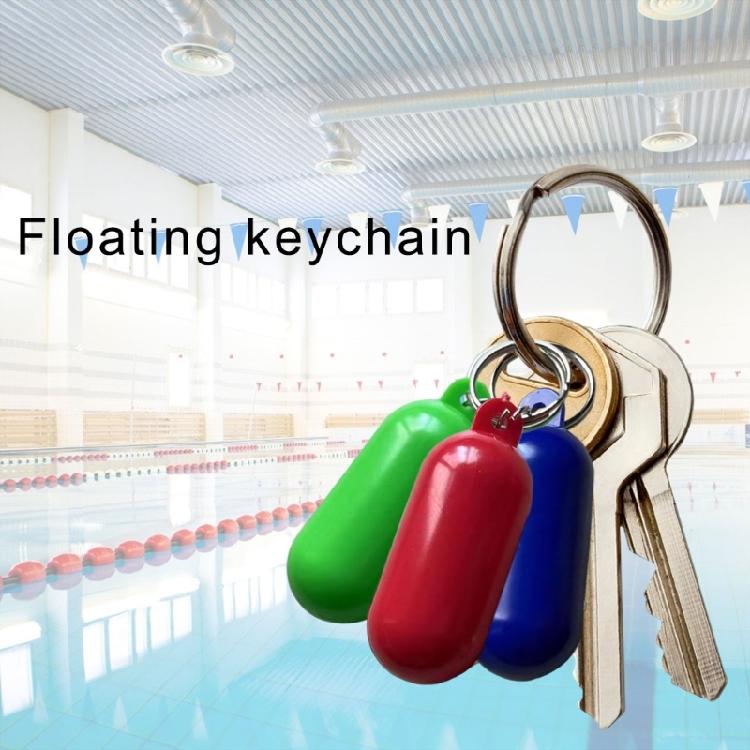 2pcs High Visibility Floating Key Chains Buoyant Key Holder for Boating Kayaking Water Sport Waterproof Keychains