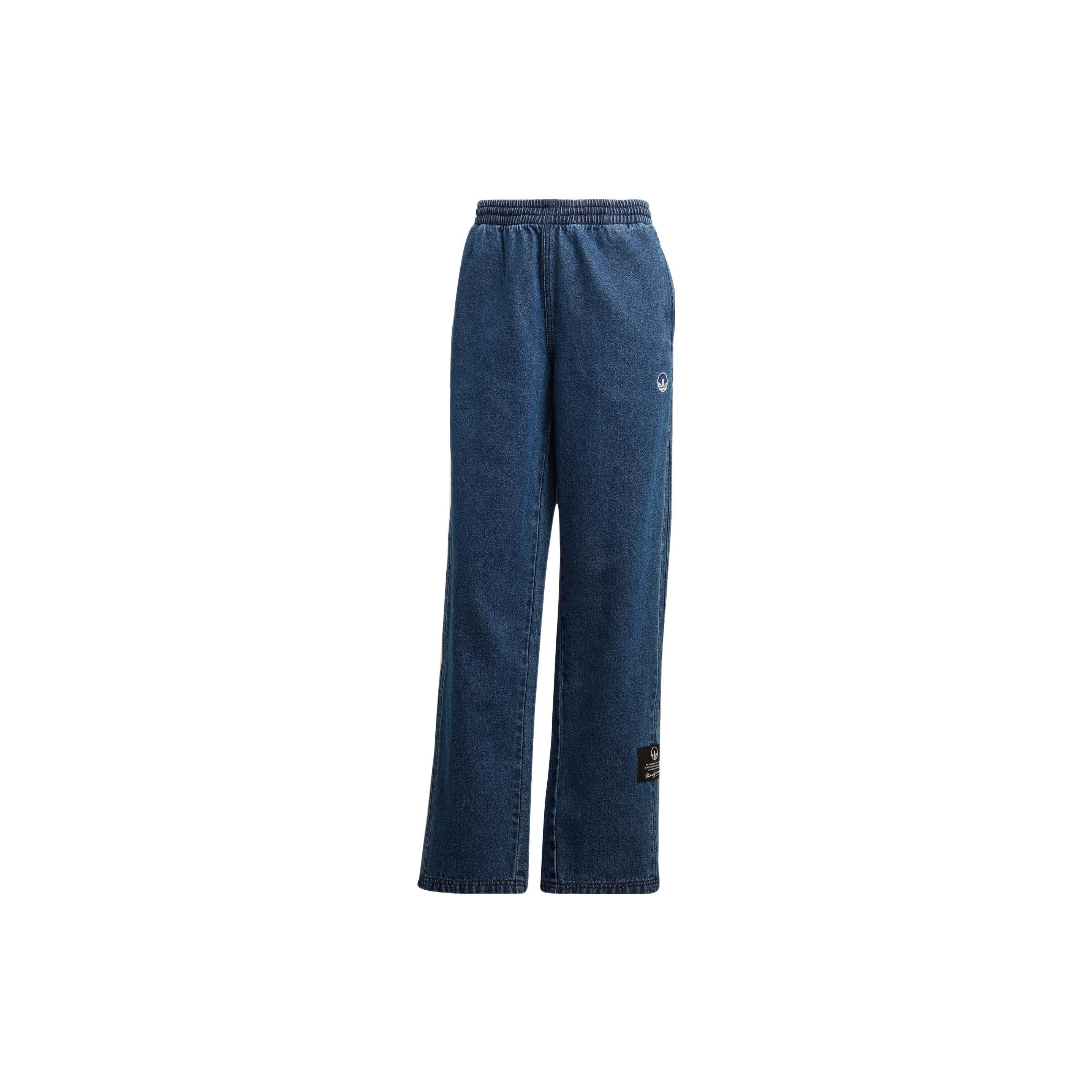 (WMNS) adidas Mid Waist Denim Pants Asia Sizing  Blue  Women s HL9058 M