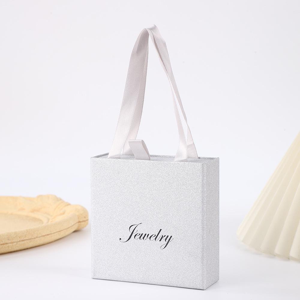 Glitter Paper Jewelry Box for Earrings, Bracelets, and Rings