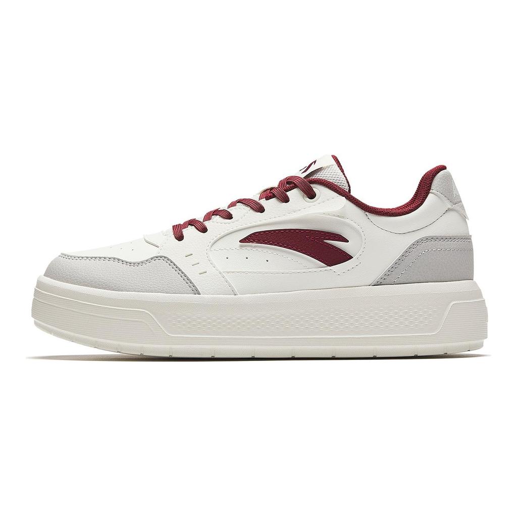 Anta Light Breeze 2 Cushioning, Wear Resistant Skateboard Shoes Women's White Red 922618018-2