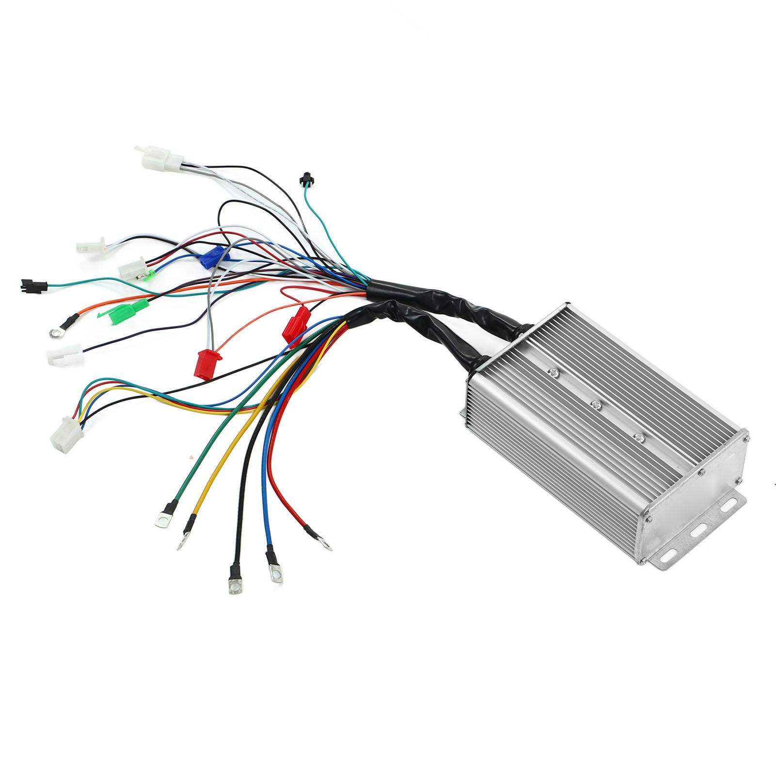 

Brushless Motor Controller 48V 60V 1500W 18 Tubes Aluminum Alloy Dual Mode Brushless Controller For E Bike