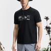 Fila Soft And Comfortable Short Sleeve T-Shirt Men Tops A11M527125F-BK