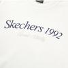 Skechers Colorful Casual Series Letter Round Neck Pullover Sports Sweatshirt Women Sweatshirt Cotton-Candy-White L124W015-0074