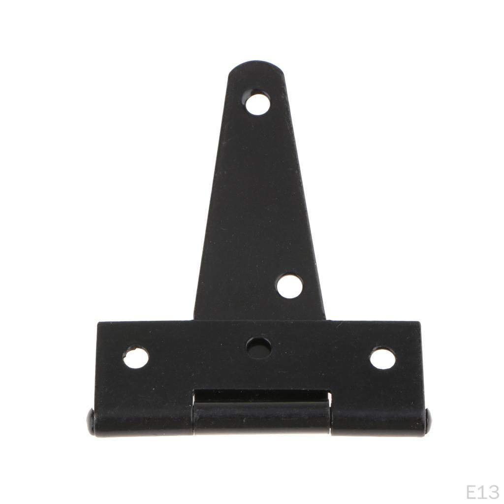 1 Pair Light Duty Shed Hinge Gate Strap Door Barn Gates Hinges Black Wrought Hardware Iron