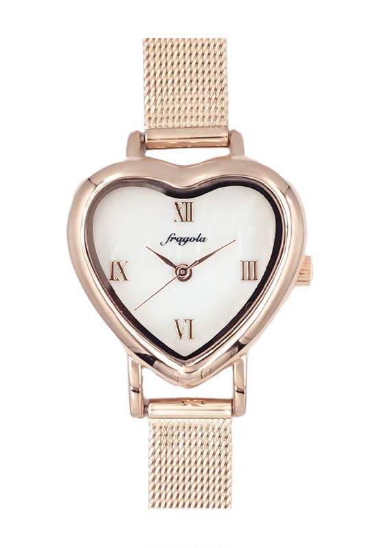 

Часы Fragola Heart Mesh Belt Watch PG Rose Gold [Подписаться] N00224S-1 Женские розовый
