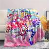 1PC WonderfulPrecur,Winx Club Print Flannel Blanket, High Quality All Seasons, Home Decor, Warmth and Comfort, Perfect for Christmas Gifts