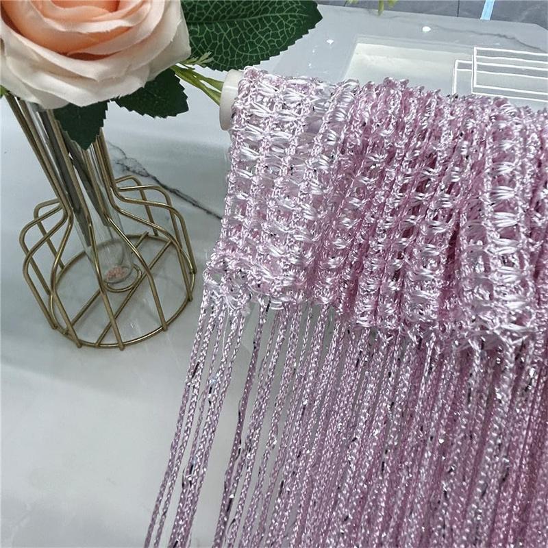 4pcs String Curtains for Doorways Glitter Beaded Curtains Door Sparkle Beads Curtain Open Closet Laundry Hanging Glisten Beads Window Girls