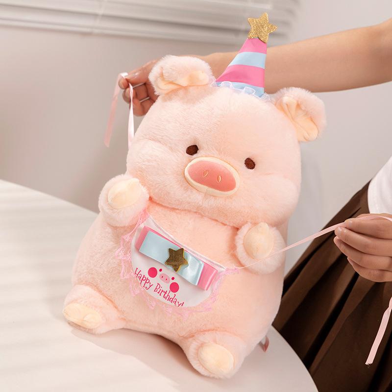 Birthday Party Gift Pink Pig Plush Toy Doll Plush Birthday Gift Pink Pig Doll Girl Doll