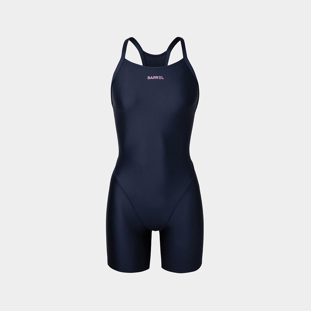 BARREL Women'S Essential Y-Back Three-Part Half-Body Swimsuit Deep Navy (B4Swswh003Dnv)