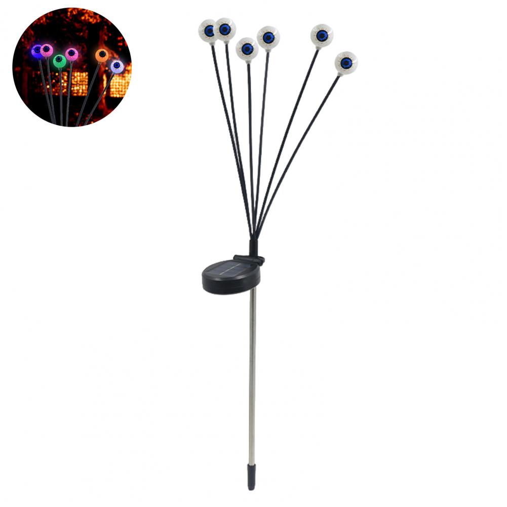 Halloween Decoration Energy Saving Outdoor Spooky Halloween Outdoor Decorations Solar-powered Ghost Eyeball Stake for Yard