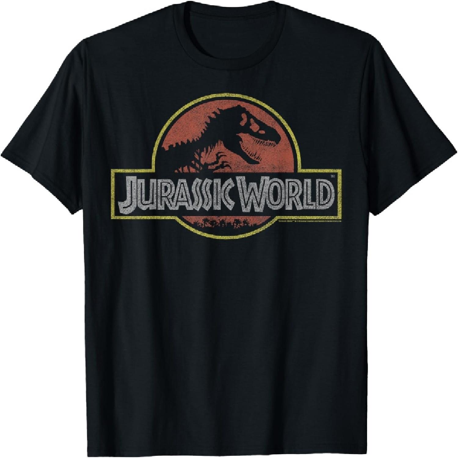 Jurassic World Classic Retro T-Rex Logo T-Shirt XXXXXL разноцветный