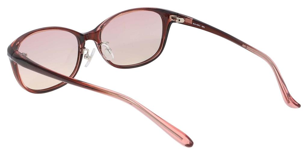 MELAX Melanin Wellington Clear for Whitening and UV Protection Sunglasses, Style, Wine, 406-2,