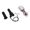36V 500W Brushed Controller and Long Line 3 Speed Throttle Twist Grip Set for Electric Bicycles